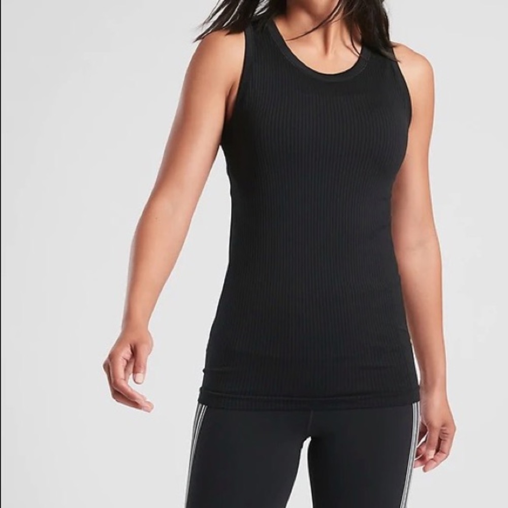Athleta Renew Ribbed Tank - Black